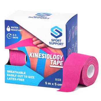 Tejpovací páska Kineziologická tejpovací páska růžová 5m × 5cm