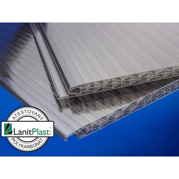 Polykarbonátová deska Brett Martin Polykarbonátová deska 0,5 × 3 m, 5 stěn – 2,5 kg/m² (bronz)