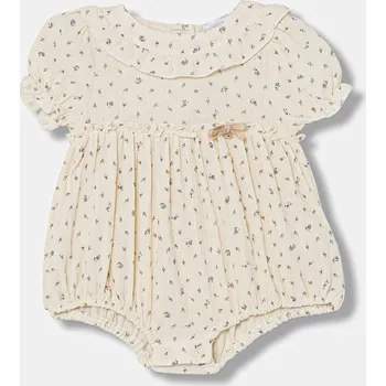 Dětské bavlněné dupačky Jamiks EDVINA EDVINA.org.Ram.JLI006.G béžová 01X, vel. 56