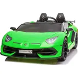 Dětské elektrické autíčko Lamborghini Aventador SVJ Roadster zelené (Zelené, 24V, 2x 100W, Dvoumístné)