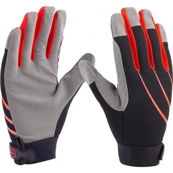 Pracovní rukavice CONNEX Stavební rukavice, PES, vyztužené, vhodné pro smartphone, vel. 8