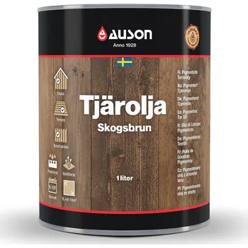 Olej na dřevo Auson Olej z dřevního téru - Lesní hnědá 1l