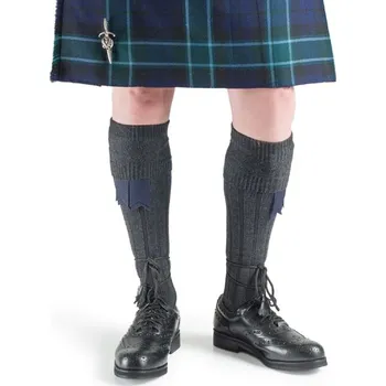 Pánské ponožky St. Kilda Podkolenky lehké "Expander" Barva: Bílá – krémová, Velikost: L