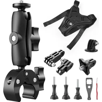 Příslušenství pro videokameru Sada profesionální držáků na motorku a držák na bradu helmy pro akční kamery