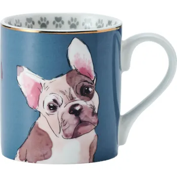 Kitchen Craft, Anglie Kitchen Craft - Porcelánový hrníček French Bulldog - 280 ml Barva: jako na obrázku