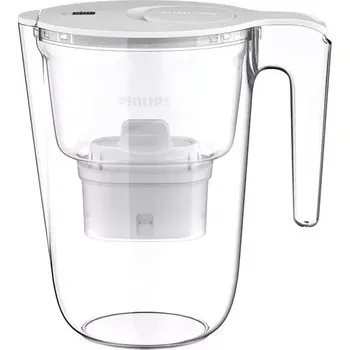 Filtrace vody Philips filtrační konvice AWP2953WHT3, 3,4l, Micro X-Clean, s časovačem, bílá, 3x filtr