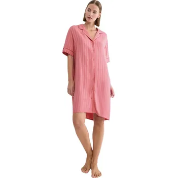 Dámská noční košile Noční košile TRIUMPH AMOURETTE JACQUARD NDW SSL CHERRY ROSE 38 0