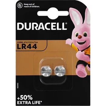Článková baterie Baterie LR44 (A76) DURACELL alkalická 2ks blistr