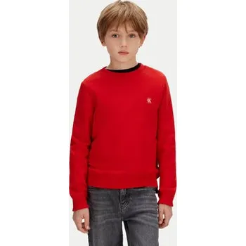 Pánská móda Calvin Klein Jeans Mikina Mono Mini Badge IU0IU00570 Červená Regular Fit 10Y