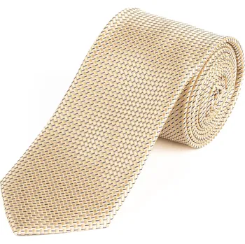 Kravata Kravata pánská AMJ vzorovaná KU1955, krémová