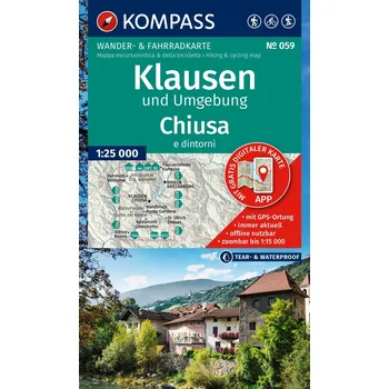 Kompass Klausen,Chiusa 1:25 t. laminovaná
