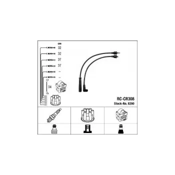 Zapalovací kabel Sada kabelů pro zapalování NGK RC-CR308 - CHRYSLER