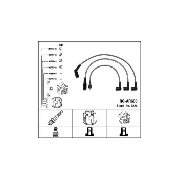 Zapalovací kabel Sada kabelů pro zapalování NGK RC-AR603 - ALFA ROMEO
