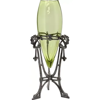 Váza Secesní váza 42cm v cínové montuře | 68243