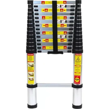 Žebřík Teleskopický hliníkový žebřík RONO STANDARD 5 m (Teleskopický žebřík)