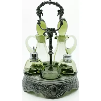 přísavka na sklo Stolní souprava na koření s cínovou monturou 22cm | 128469