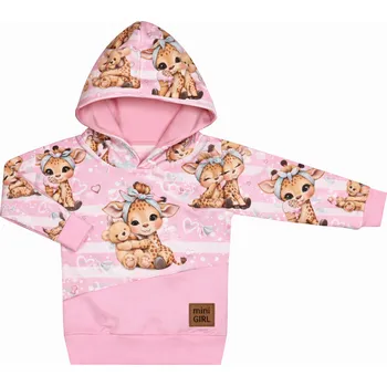 Mikina s kapucí - Žirafky Velikost: 62