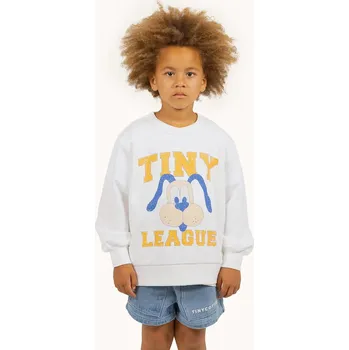 Chlapecká mikina Dětská bavlněná mikina Tinycottons TINY LEAGUE GRAPHIC SWEATSHIRT SS25.102 béžová 01X, vel. 152