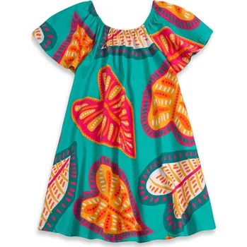 Dívčí šaty Dívčí šaty NANAI LISTY zelené Velikost: 152