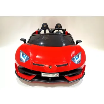 Dětské elektrovozidlo Lamborghini Aventador SVJ Roadster červená