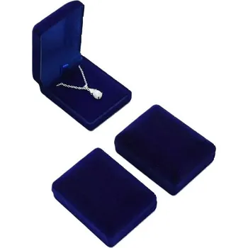 Dárková krabička Dárková krabička sametová - Tmavě Modrá