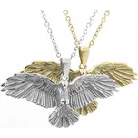 Přívěsek Orlice 35mm z nerezové oceli s řetízkem - Light Gold RL