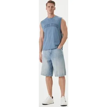 Guess Jeans Tank top M6GPB2 K8FQ4 Modrá Regular Fit XS