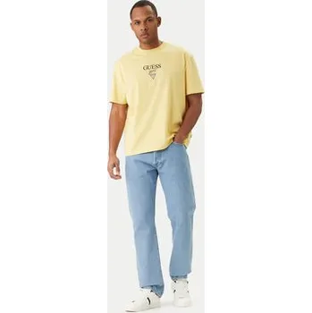 Pánské tričko Guess Jeans T-Shirt M6RI45 K8HM0 Žlutá Oversize S
