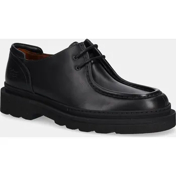 Dámské polobotky Kožené polobotky Maison Kitsuné Lace Up Derbies, 45, černá, 99X