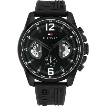 Hodinky Tommy Hilfiger 1710699 – Moderní Chronografové Pánské Hodinky s Tmavým Ciferníkem