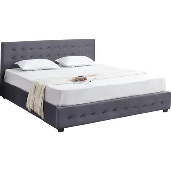 Ložnice Tempo Kondela Postel s úložným prostorem, 180x200, šedá, MINDY