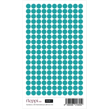 samolepka Fleppi Color coding kolekce | mint – kolečka