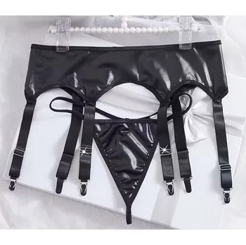 Podvazkový pás Lesklý podvazkový pás S-3XL Velikost: S/M