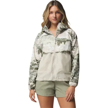 Dámská větrovka Columbia Spire Valley Printed Windbreaker W 2116491349 - safari/fieldaze print/dark stone XL