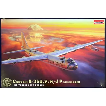Plastikový model Convair B-36D/F/H/J Peacemaker (4x camo) - Roden 337