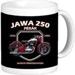 Hrnek Striker Jawa 250 Pérák - černý-bílý