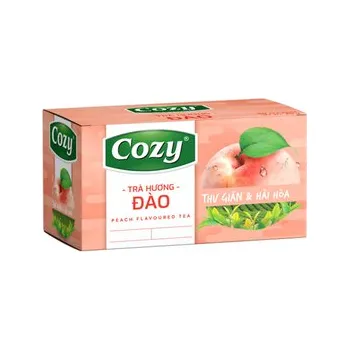 Cozy Černý čaj broskev 25×2 g (50 g) - porcovaný broskvový čaj