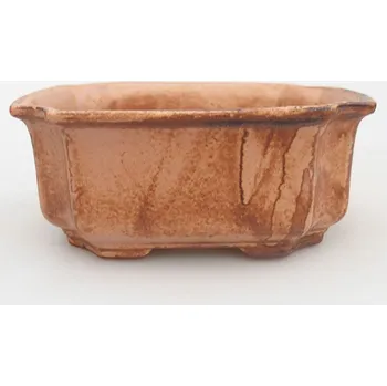 Květináč Keramická bonsai miska 12,5 x 9 x 5,5 cm růžová