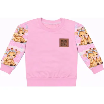 Mikina bez kapuce - Žirafky Velikost: 68