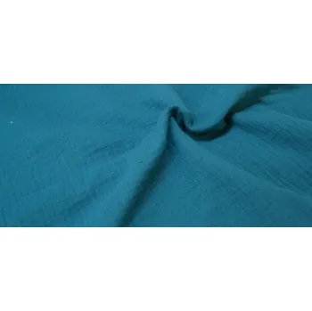 Pro útulný domov látka Mušelín PETROLEJOVÝ