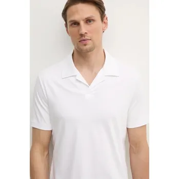 Pánské oblečení Bavlněné polo tričko Calvin Klein K10K114133 bílá 00X, vel. M