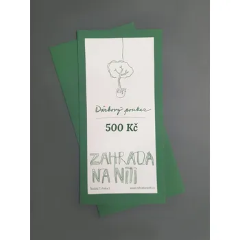 Dárková krabička Dárkový poukaz 500 Kč Poukaz: Papírový