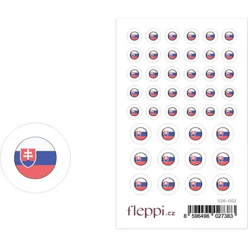samolepka Fleppi Samolepky vlajky státu - Slovensko