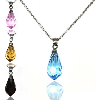 Materiál na výrobu šperku Přívěsky s krystaly Preciosa - ŽlutoZelená