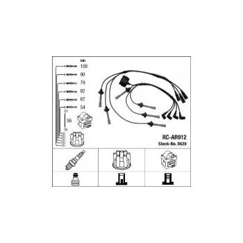 Zapalovací kabel Sada kabelů pro zapalování NGK RC-AR912 - ALFA ROMEO