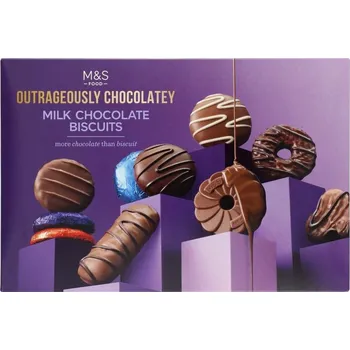 Marks & Spencer Kolekce sušenek máčených v mléčné čokoládě