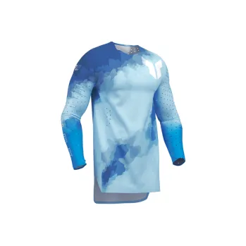 Moto dres Mx Dres THOR Sportmode Carbon Electric Blue/Powder Blue 2026, Velikost XL