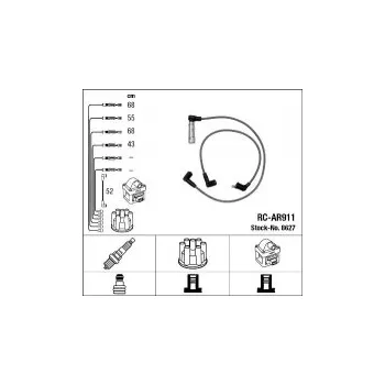 Zapalovací kabel Sada kabelů pro zapalování NGK RC-AR911 - ALFA ROMEO