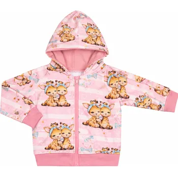 Mikina na zip - Žirafky Velikost: 92