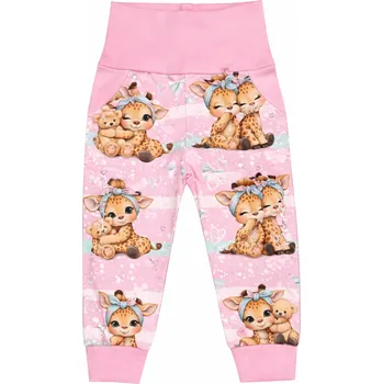 Kojenecké oblečení Tepláčky s kapsou - Žirafky Velikost: 140